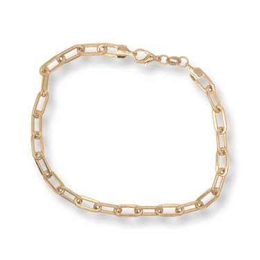 Gold Paper Clip Anklet
